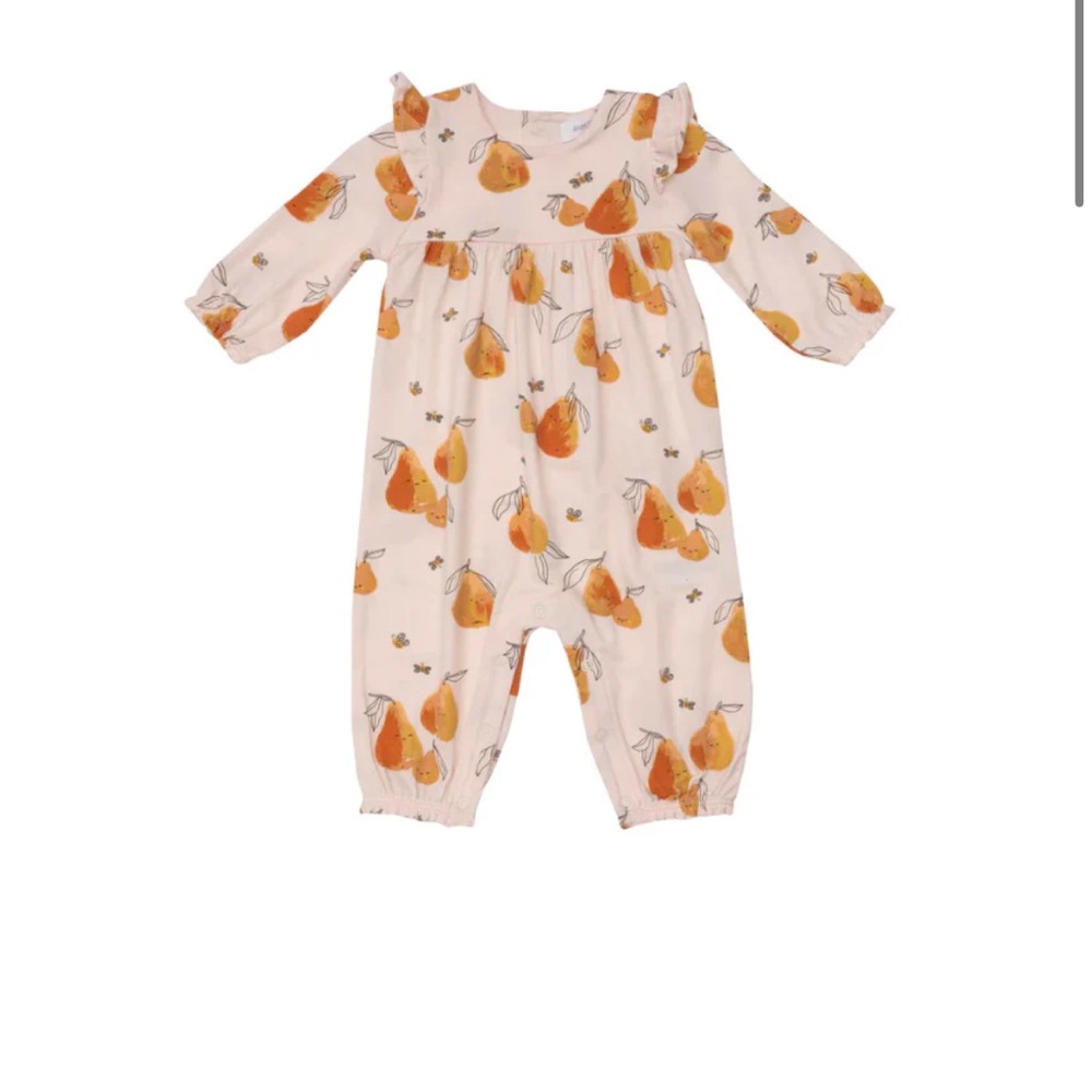 Angel Dear Pearfect Family Romper W/ Ruffle Sleeve